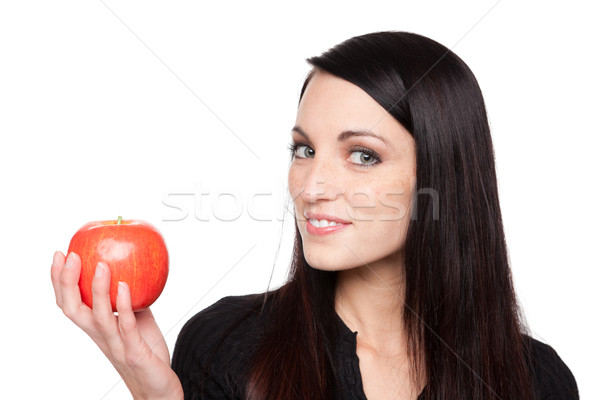 Produce - woman with fruit Stock photo © dgilder