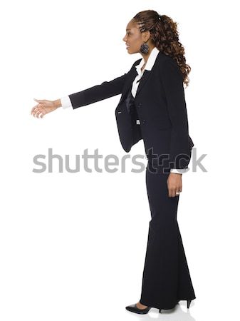 Businesswoman - Handshake Stock photo © dgilder