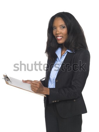 Businesswoman - happy Stock photo © dgilder