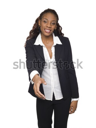 Businesswoman - Handshake Stock photo © dgilder