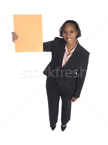 Businesswoman - Letter Received Stock photo © dgilder