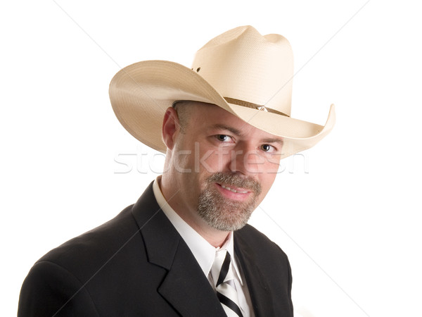 cowboy businessman Stock photo © dgilder