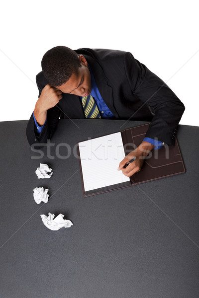 Stock photo: businessman - writers block