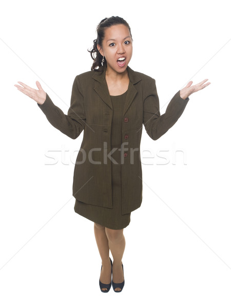 businesswoman - disbelief Stock photo © dgilder