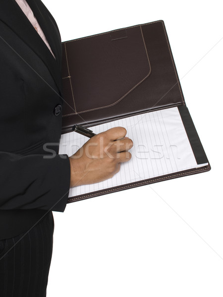Businesswoman - Taking Notes Stock photo © dgilder