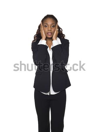 Businesswoman - Hear No Evil Stock photo © dgilder