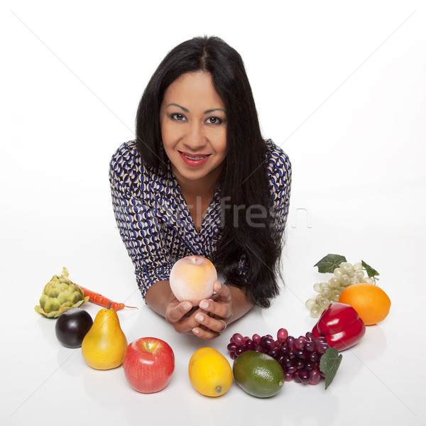 Casual Latina - produce selection Stock photo © dgilder