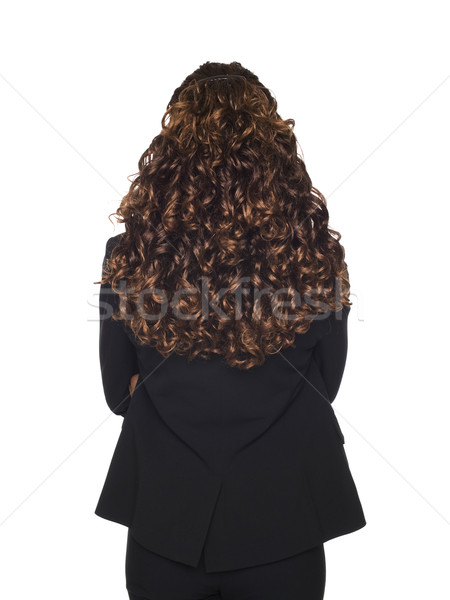 Zdjęcia stock: Kobieta · interesu · dość · włosy · odizolowany