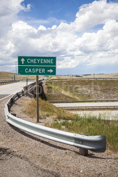 Casper direction sign Stock photo © dgilder