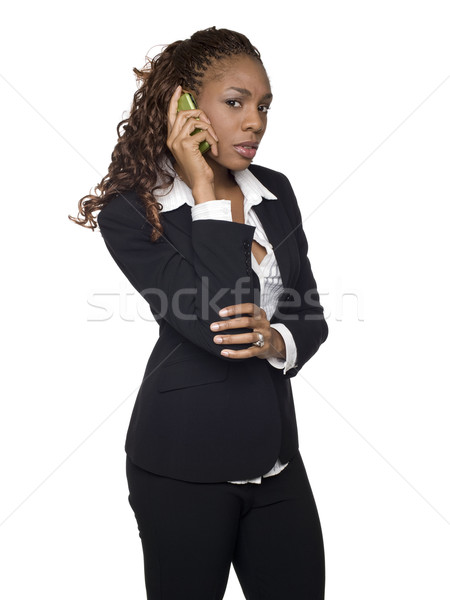 businesswoman - bad phone call Stock photo © dgilder