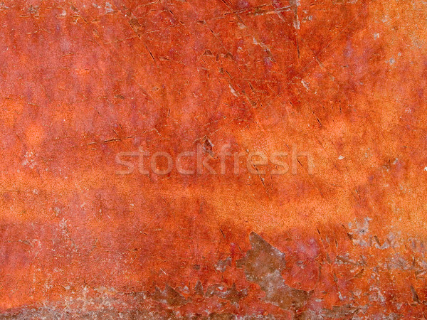 Stock photo: macro texture - metal - rusty peeling paint