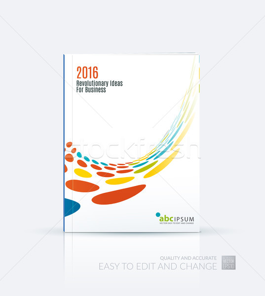 Brochure template layout, cover design annual report, magazine,  Stock photo © Diamond-Graphics