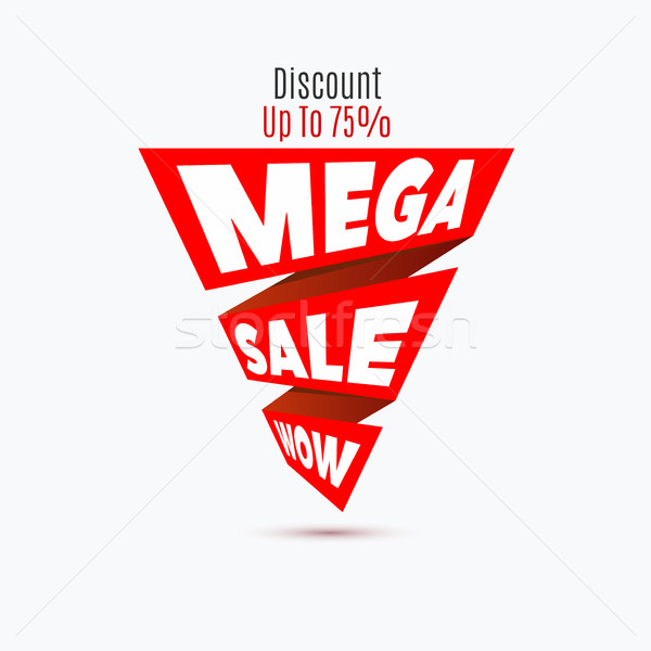 Mega Verkauf Design-Vorlage kreative Banner Vektor Stock foto © Diamond-Graphics