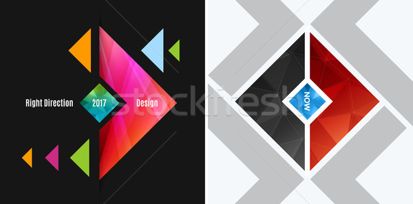 Absztrakt vektor terv elemek grafikus elrendezés Stock fotó © Diamond-Graphics
