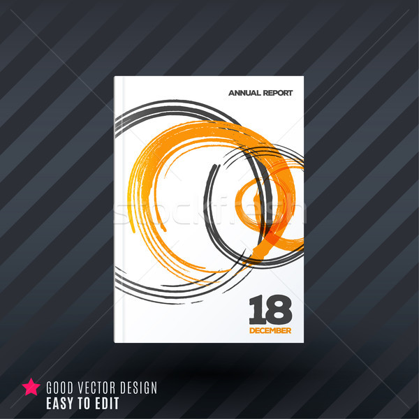 Abstract design of business vector brochure, template cover, poster Stock photo © Diamond-Graphics