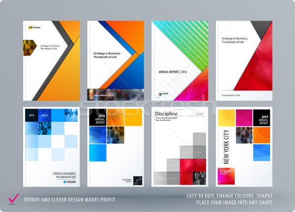 Absztrakt brosúra anyag terv stílus színes Stock fotó © Diamond-Graphics