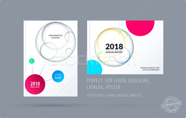 Folleto diseno plantilla colorido creativa resumen Foto stock © Diamond-Graphics