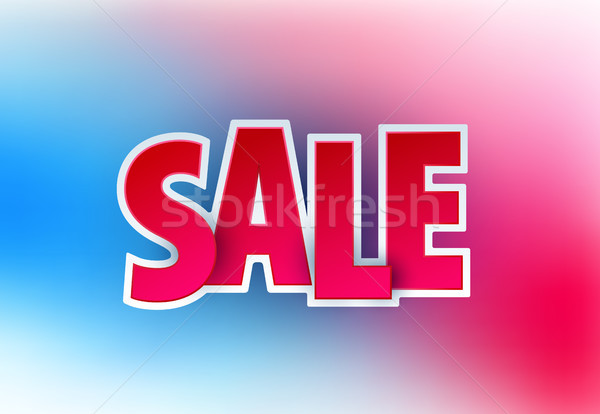 Sale abstract banner template design on soft elegant background. Special offer, colourful letters fo Stock photo © Diamond-Graphics