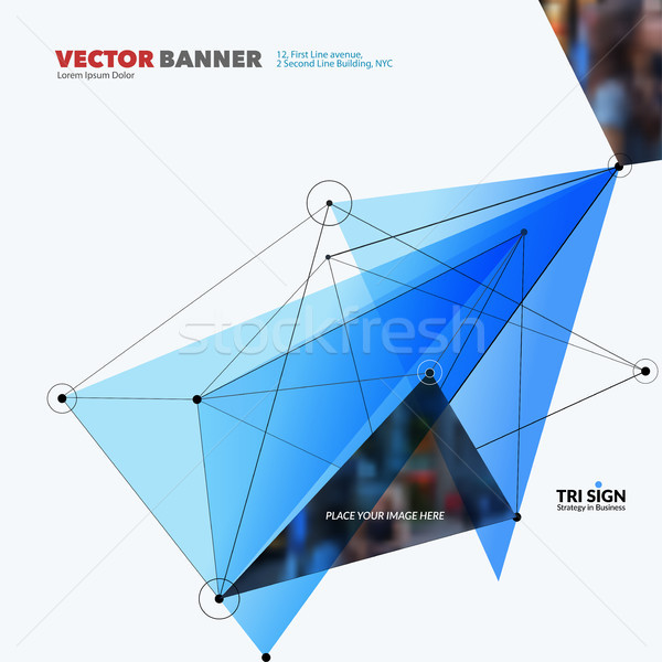 Abstract vector ontwerp communie grafische sjabloon Stockfoto © Diamond-Graphics