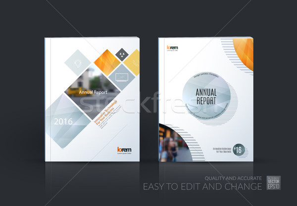 Brochure template layout, cover design annual report, magazine,  Stock photo © Diamond-Graphics