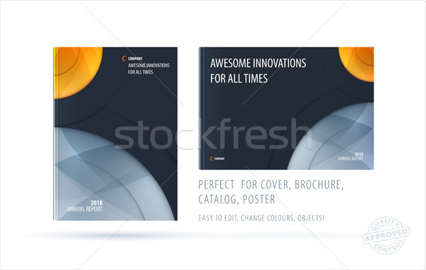 Brochure design modèle coloré modernes résumé [[stock_photo]] © Diamond-Graphics