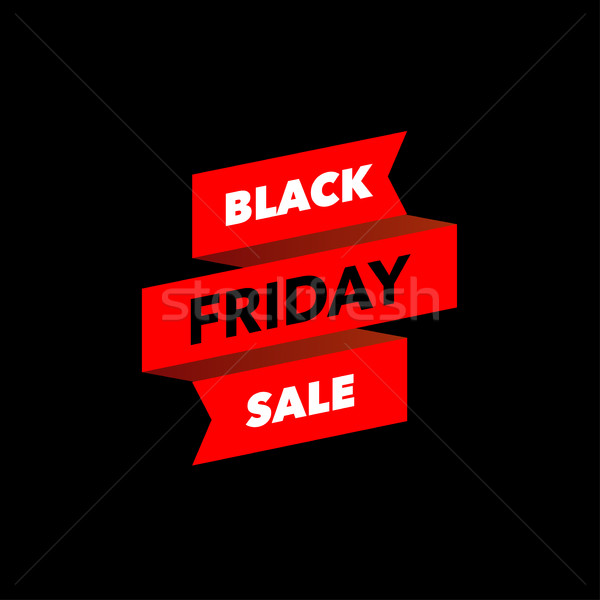 Black Friday sale design template. Creative banner. Vector illus Stock photo © Diamond-Graphics