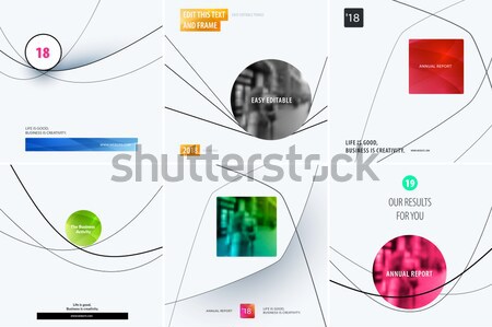 Brochure design soft modèle coloré modernes [[stock_photo]] © Diamond-Graphics