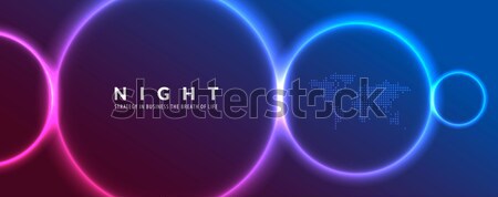 Abstract night party banner in glamour design style, modern flyer in A4 with colourful background Stock photo © Diamond-Graphics