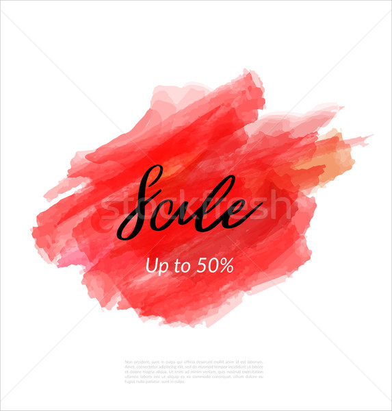 Sale artistic banner template design on red sketch background. Special offer, colourful letters for  Stock photo © Diamond-Graphics