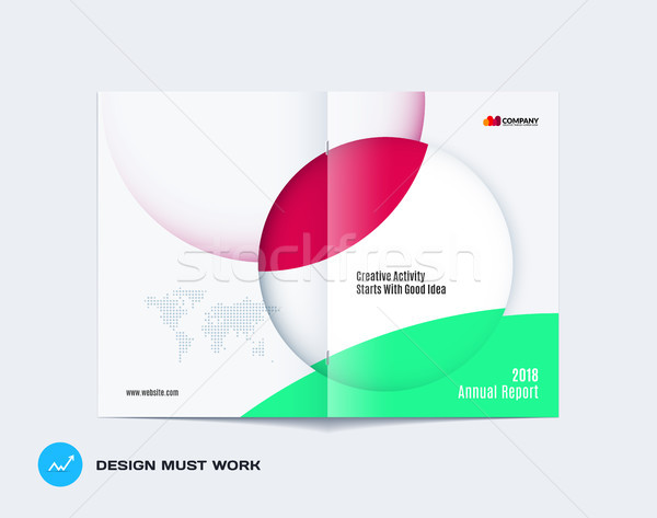 Résumé brochure design modernes catalogue couvrir Photo stock © Diamond-Graphics