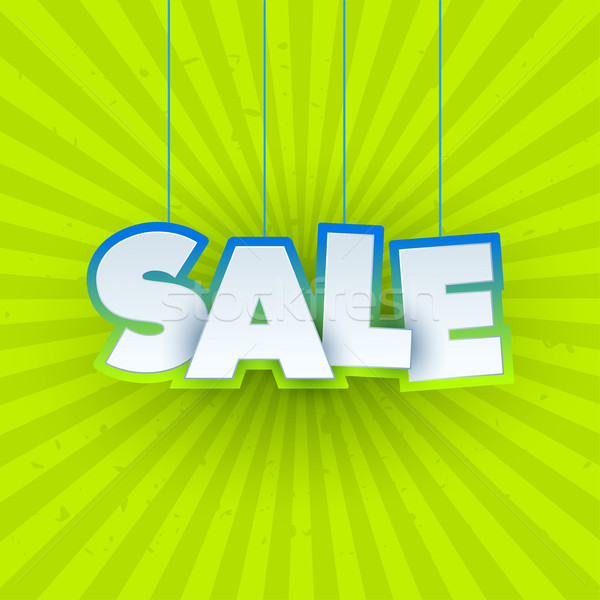 sale banner template design special offer eco green colourful