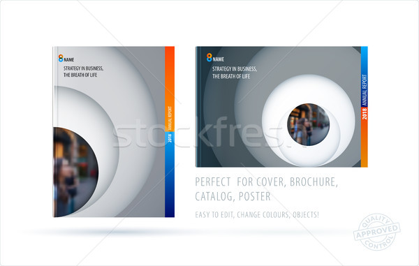 Broşür dizayn şablon renkli yaratıcı soyut Stok fotoğraf © Diamond-Graphics