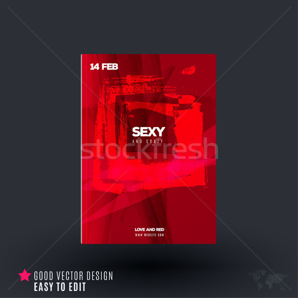 Abstract design of business vector brochure, template cover, playbill Stock photo © Diamond-Graphics