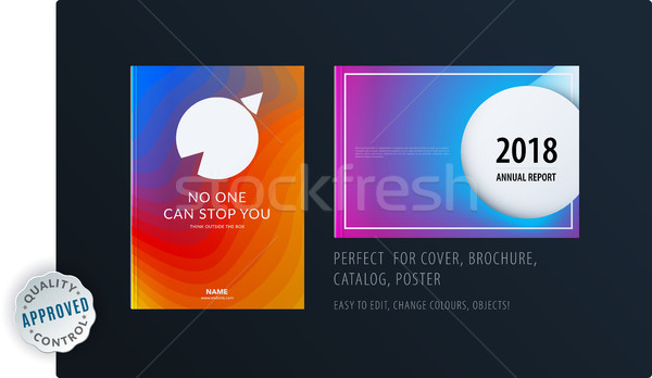 Abstract colourful graphic design of brochure in fluid liquid style with blurred smooth background.  Stock photo © Diamond-Graphics