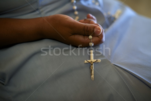 Nők vallás katolikus lánytestvér imádkozik templom Stock fotó © diego_cervo
