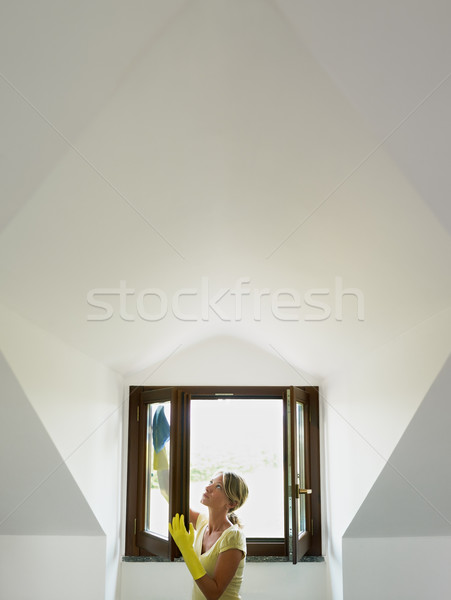 woman doing housework Stock photo © diego_cervo