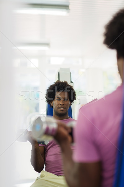 Foto stock: Jovens · treinamento · fitness · clube · esportes