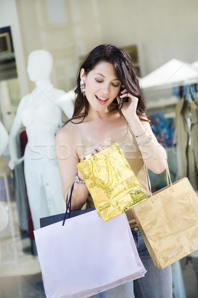 Zdjęcia stock: Zakupy · dorosły · włoski · telefonu · kobieta