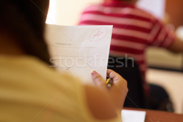 Papers With Good Grades For Smart Student At School Stock photo © diego_cervo