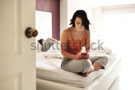 Adult Woman Feels Remorse For Cheating Her Man Stock photo © diego_cervo