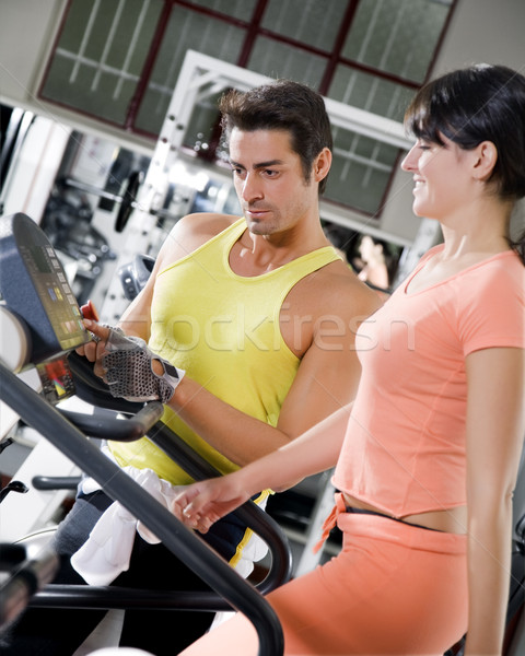 [[stock_photo]]: Santé · club · femme · marche · homme