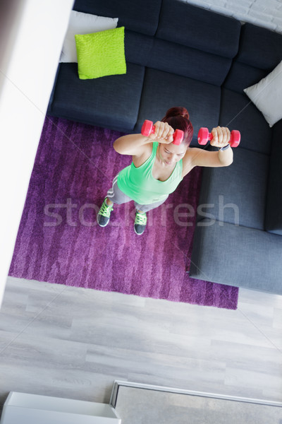 Hobby And Sport For Elderly Woman Working Out And Exercising Stock photo © diego_cervo