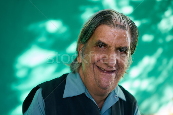 Real People Portrait Funny Senior Man Laughing At Camera Stock photo © diego_cervo