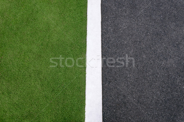 high angle view of asphalt of street and grass  Stock photo © diego_cervo