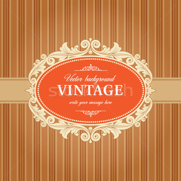 Vintage Background Frame Template Stock photo © digiselector