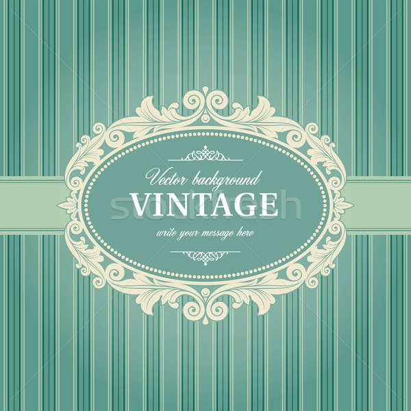 Vintage frame sjabloon vector boek ontwerp Stockfoto © digiselector