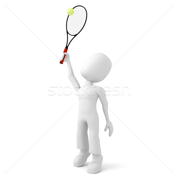 Nie opis człowiek sportu dziedzinie tenis Zdjęcia stock © digitalgenetics