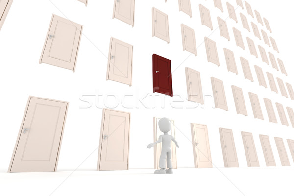 Nu descriere om uşă linie secret Imagine de stoc © digitalgenetics