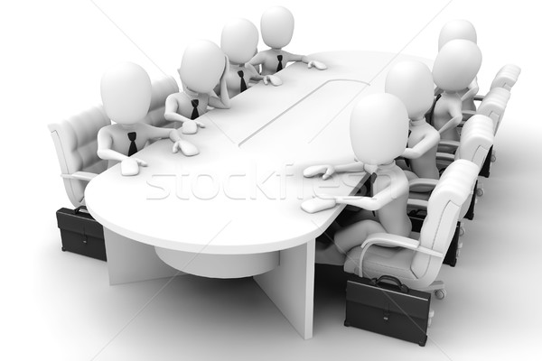 Foto stock: No · descripción · negocios · hombre · reunión · mesa