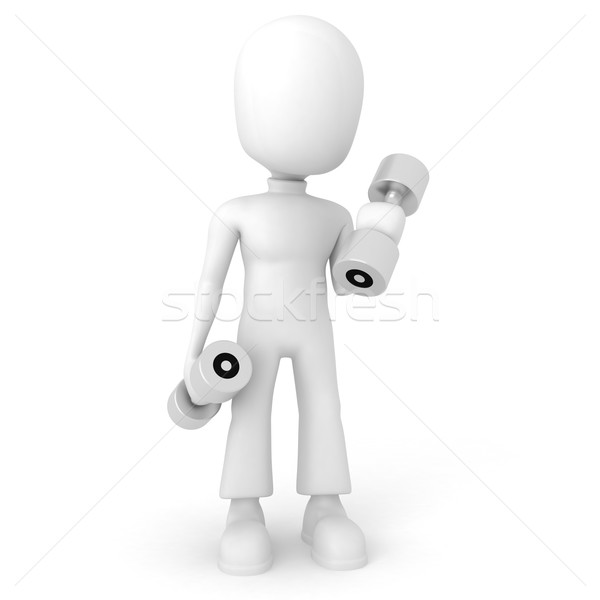 Nie opis człowiek sportu dziedzinie mięśni Zdjęcia stock © digitalgenetics